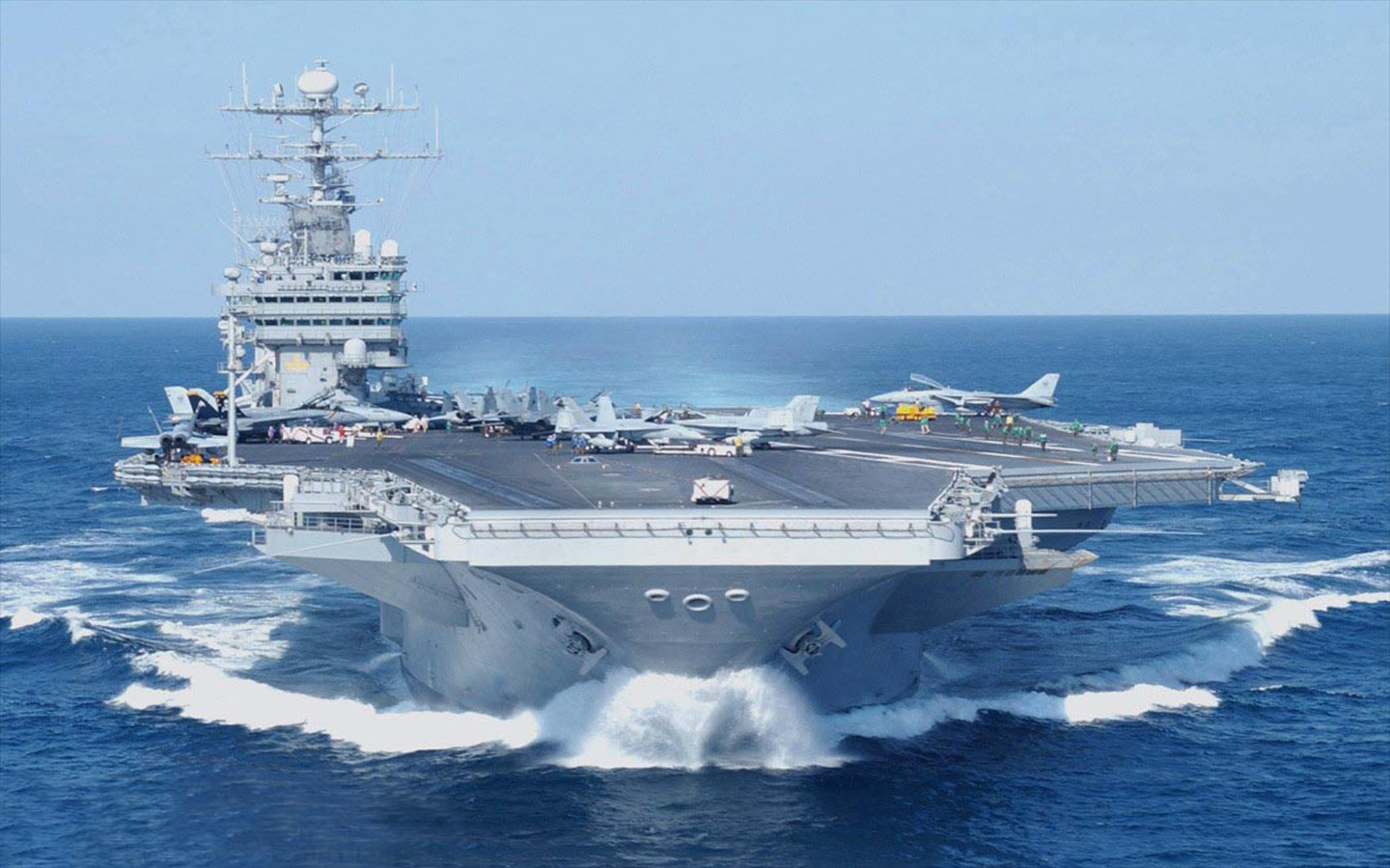 Us Navy Aircraft Carrier Uss Washington Military Wallpaper
