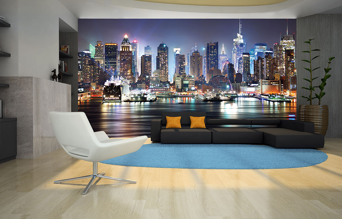 New York City Skyline Wall Mural Designer Photo Wallpaper Manhattan