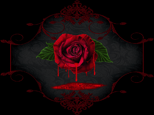 Wallpaper By Art Tlc Blood Rose Animation