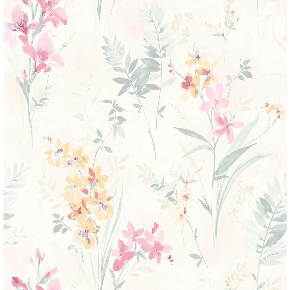 Chesapeake In X Henrietta Pastel Floral Wallpaper Sample