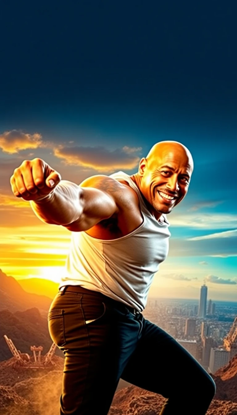 Dwayne Johnson 4k Wallpaper