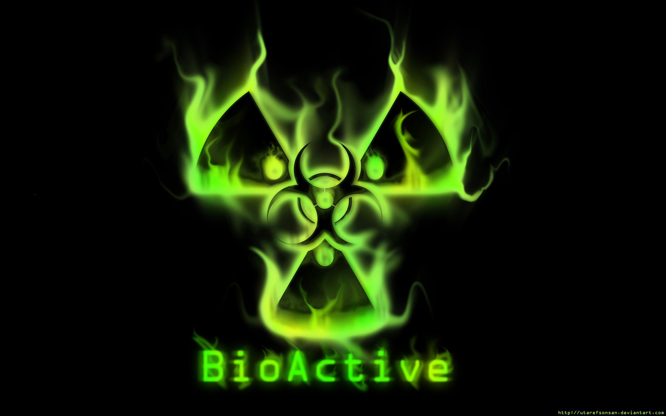 biohazard symbol wallpaper