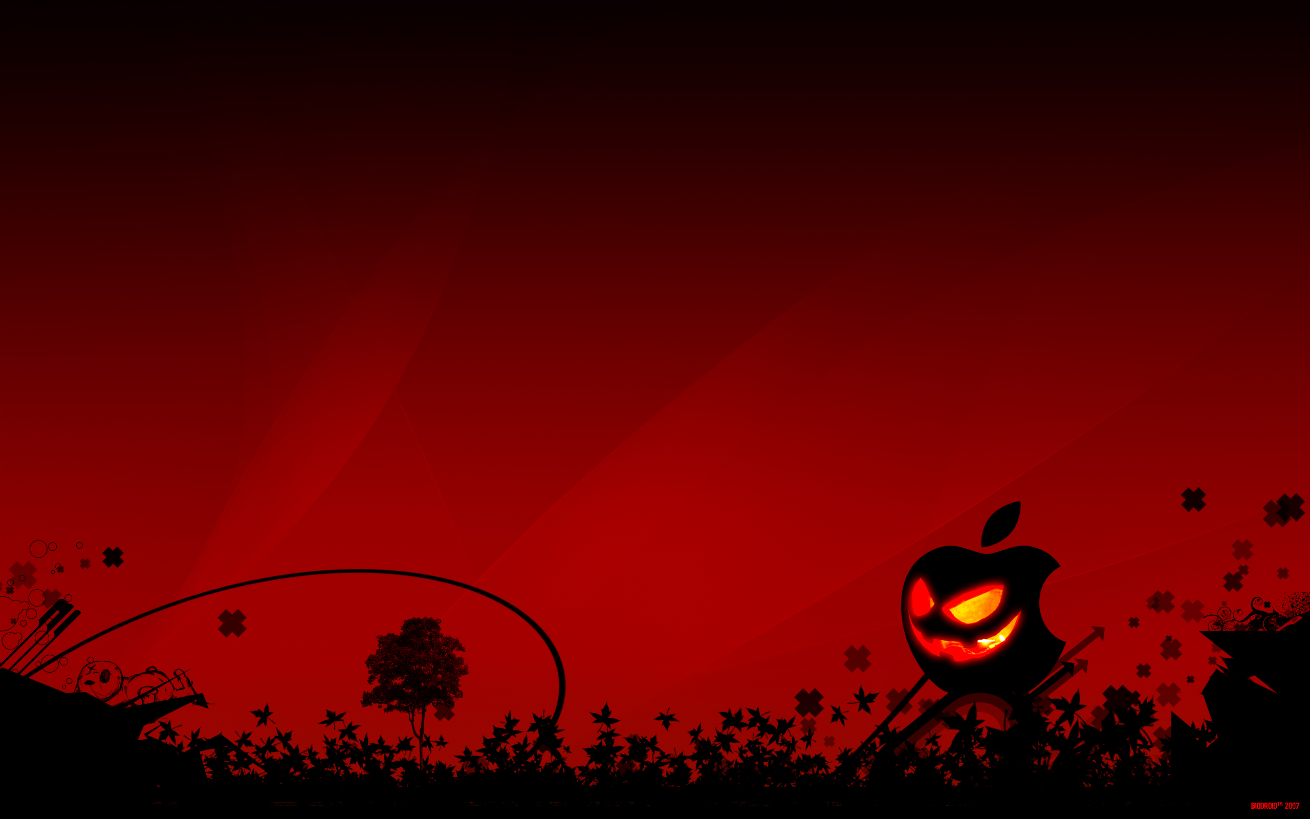 Best Apple Halloween Background Wallpaper HD