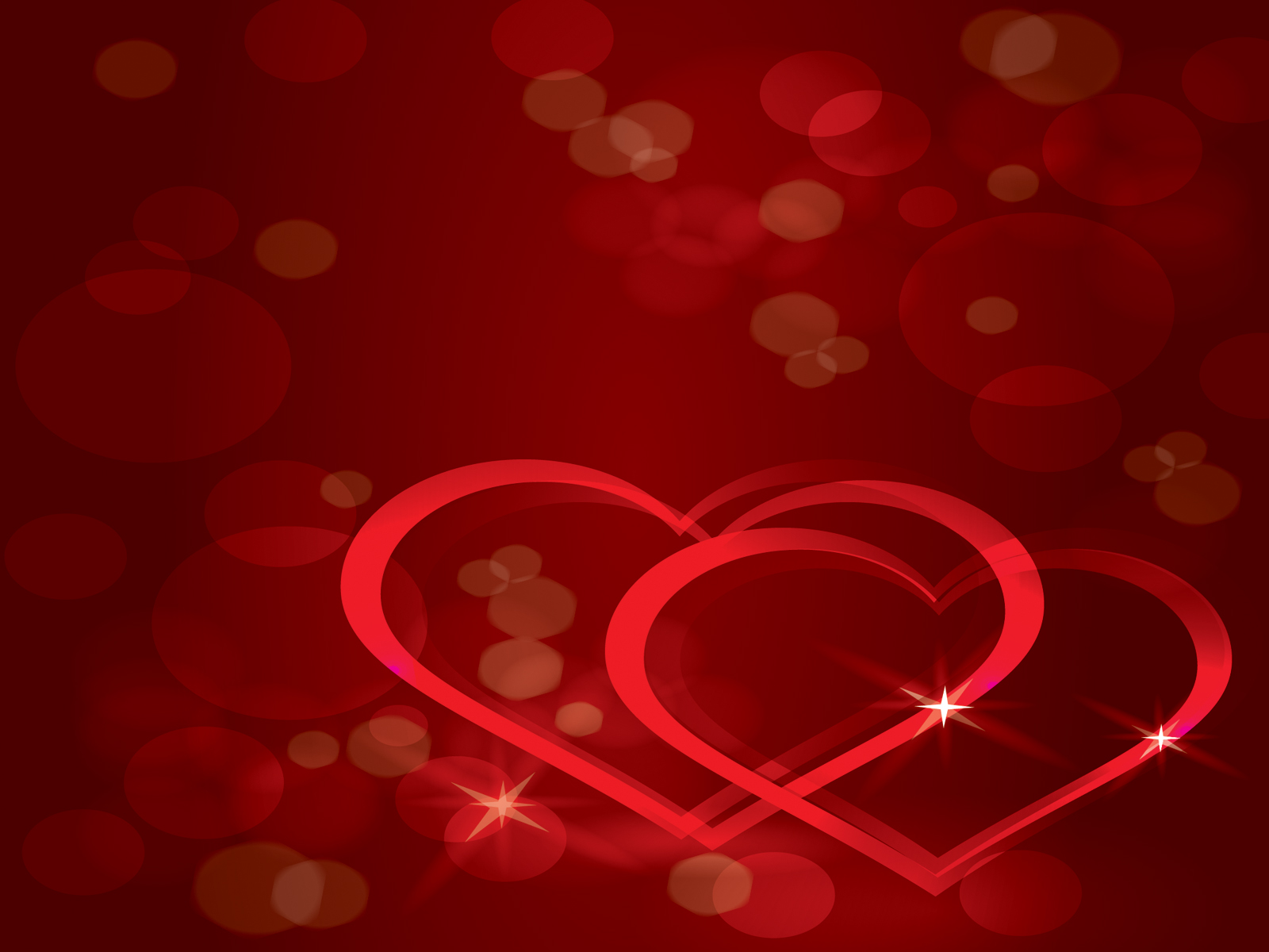Red Color Real Love Background Abstract