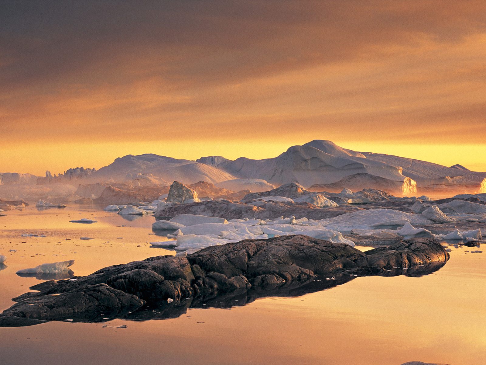 Greenland Sunset Wallpaper HD