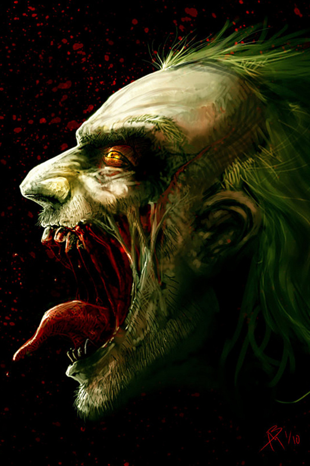 For iPhone Cartoons Wallpaper Joker Evil