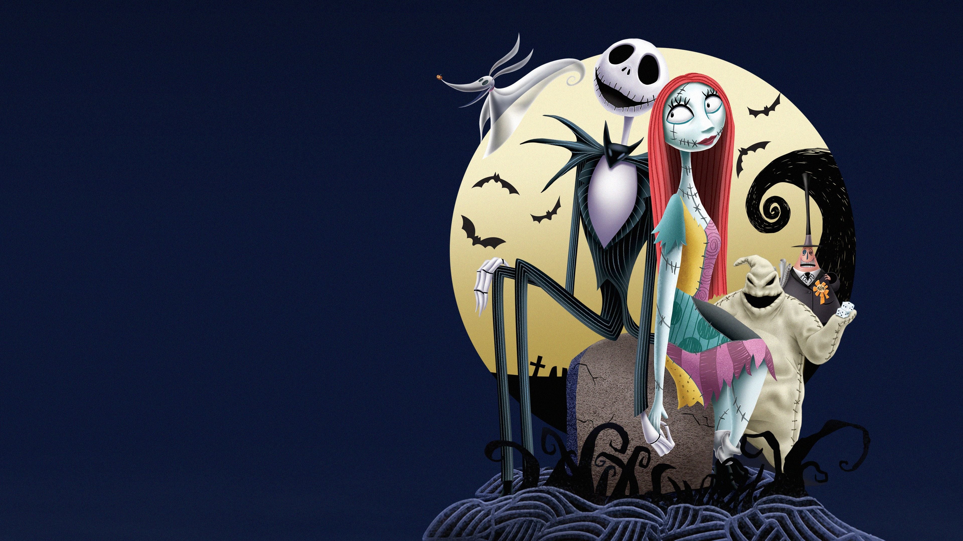 Sally Jack Skellington Movie The Nightmare Before Wallpaper