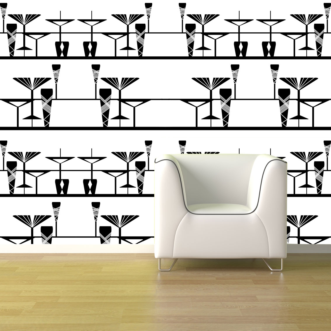 Art Deco Wallpaper Manhattan Design Shilou Furniture