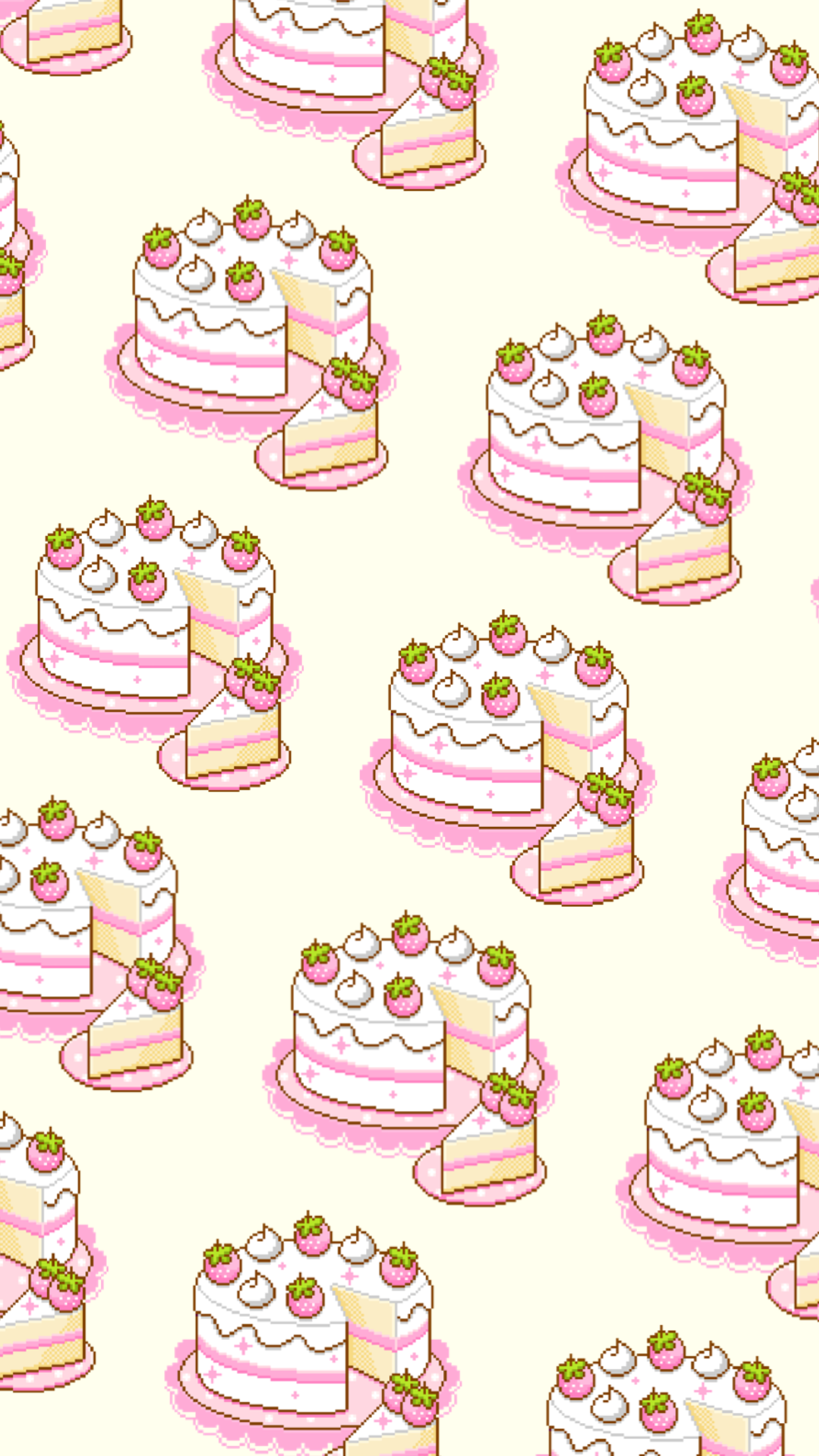Kawaii Cake Wallpaper Top Background