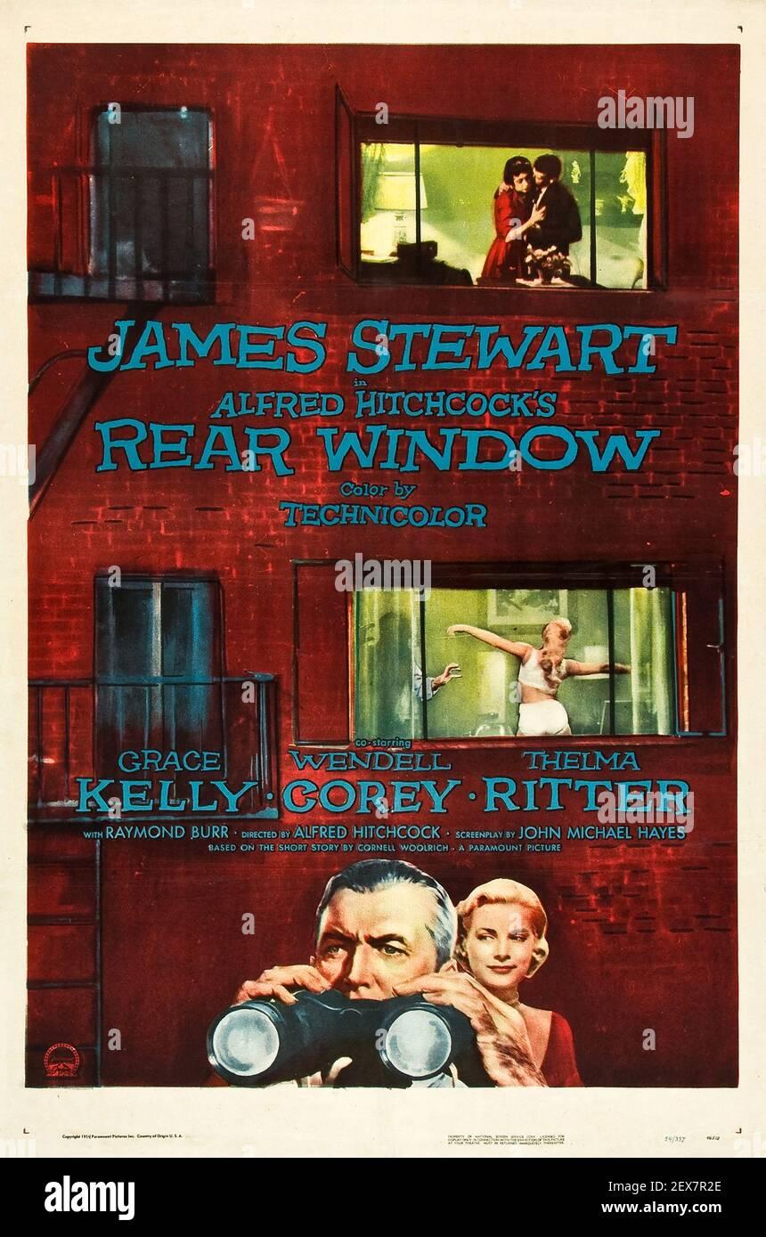 Alfred Hitchcock Movie Poster Ad For Rear Window With James