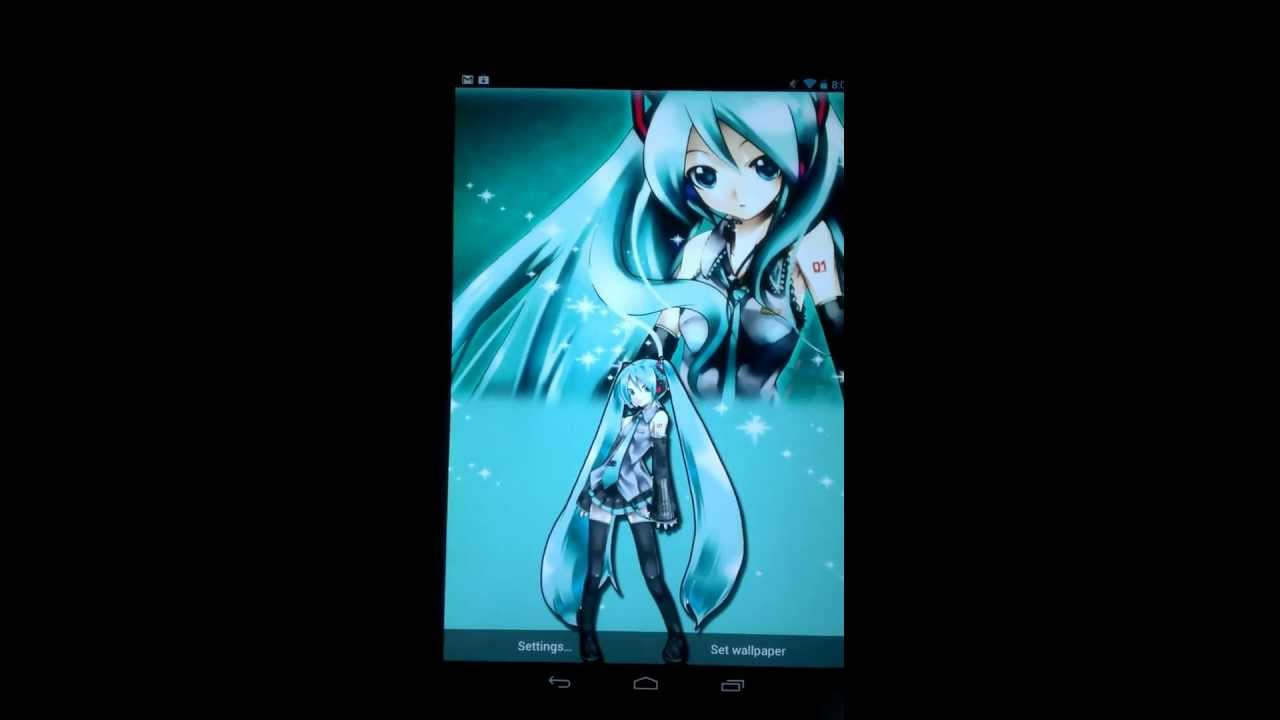 Vocaloid Hatsune Miku Live Wallpaper on Android