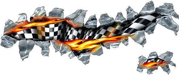 Checkered Flag Background Faded Flaming checkered flag tear