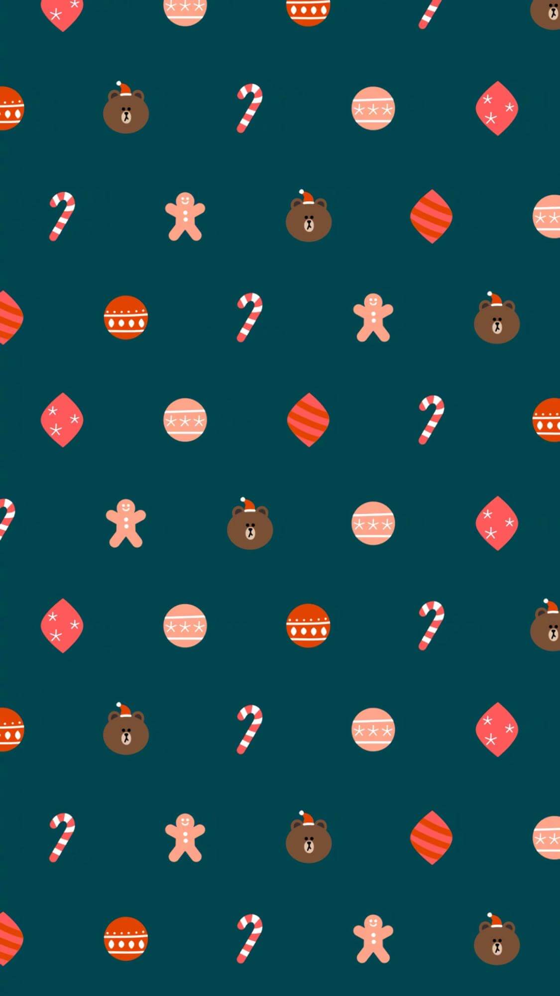 Aesthetic iPhone Cute Christmas Wallpaper Image