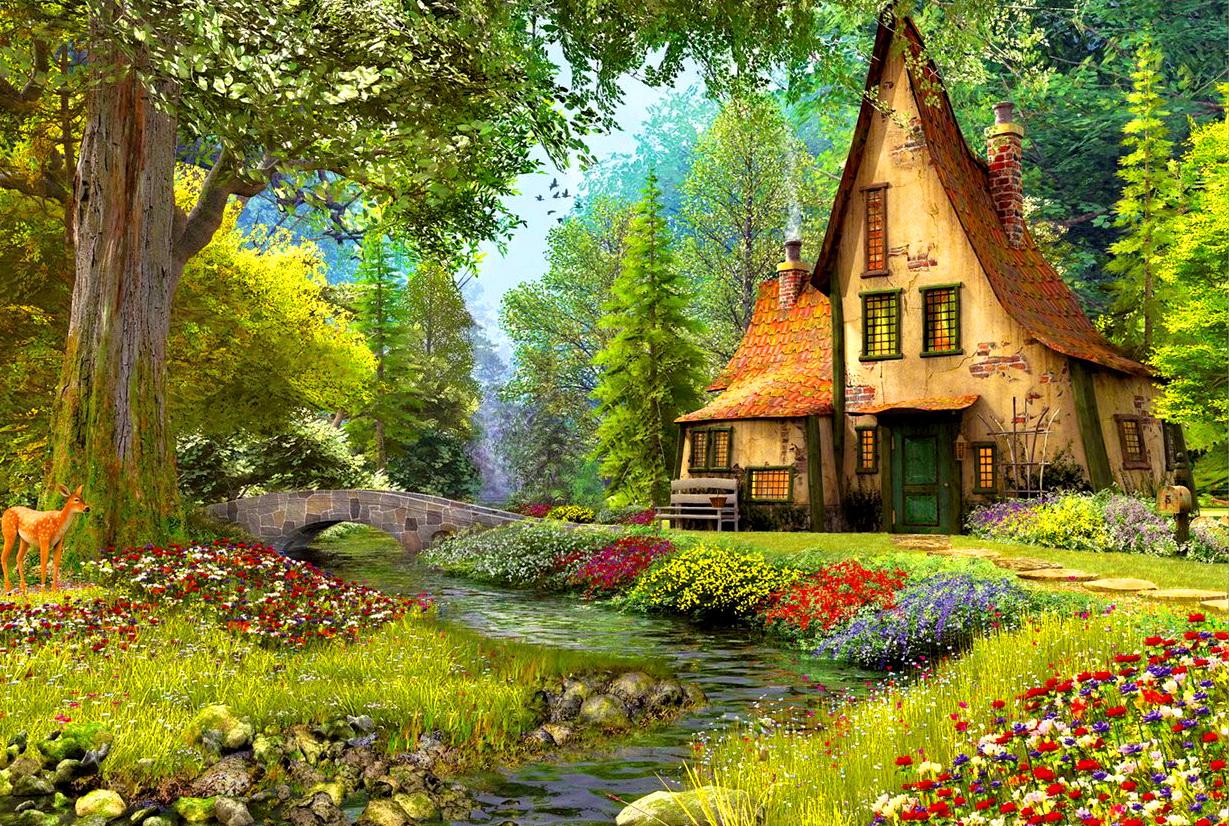 Countryside Cottage High Quality And Resolution
