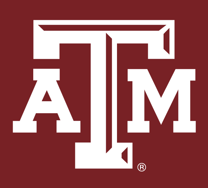 Texas A M Aggies Alternate Logo White Atm Letters With Maroon