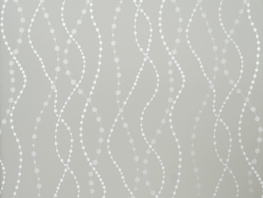 Silver Design Wallpaper Raindrops Pale Grey