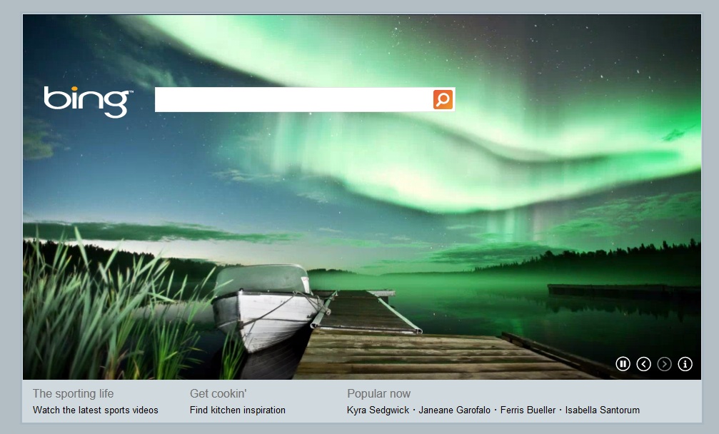 Animated Aurora Borealis Background On Bing S Home Video