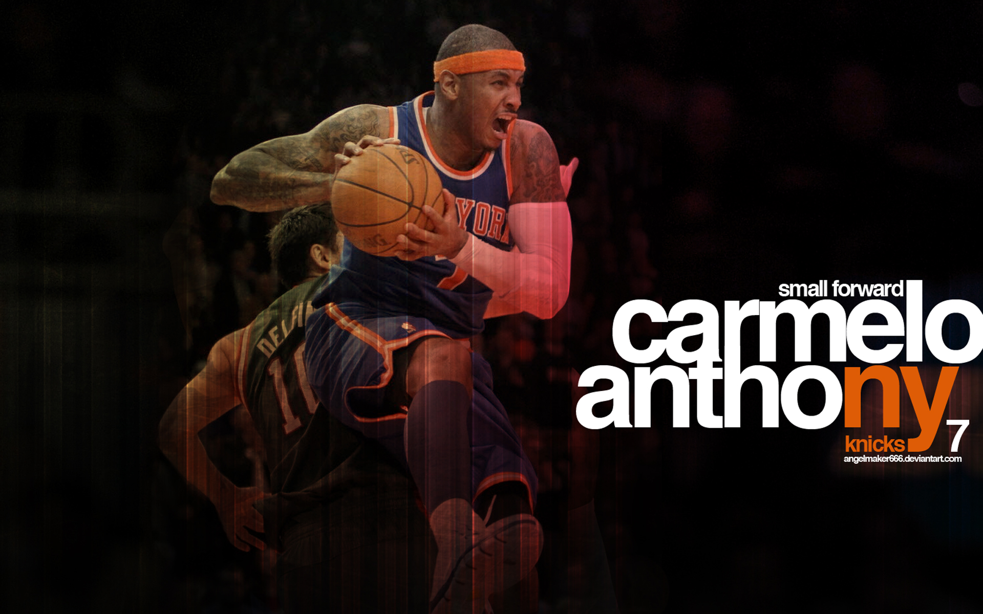 Carmelo Anthony Knicks Wall By Ishaanmishra