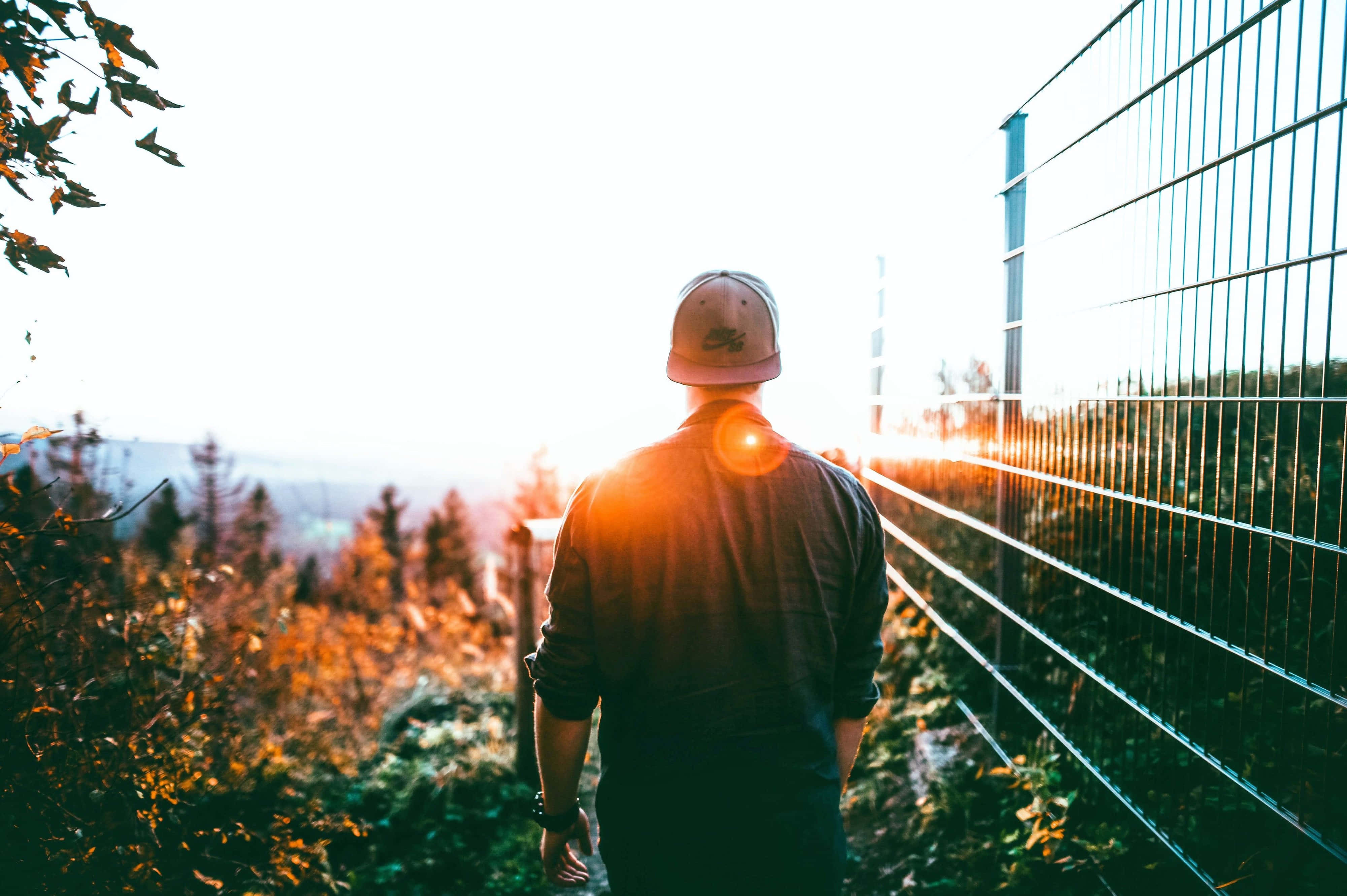 4k Boys Attitude On Sunset Landscape Wallpaper