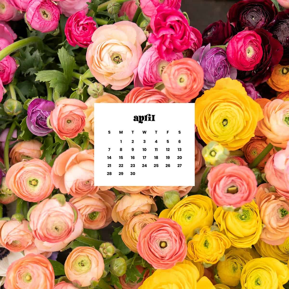 April Calendar Wallpaper Desktop