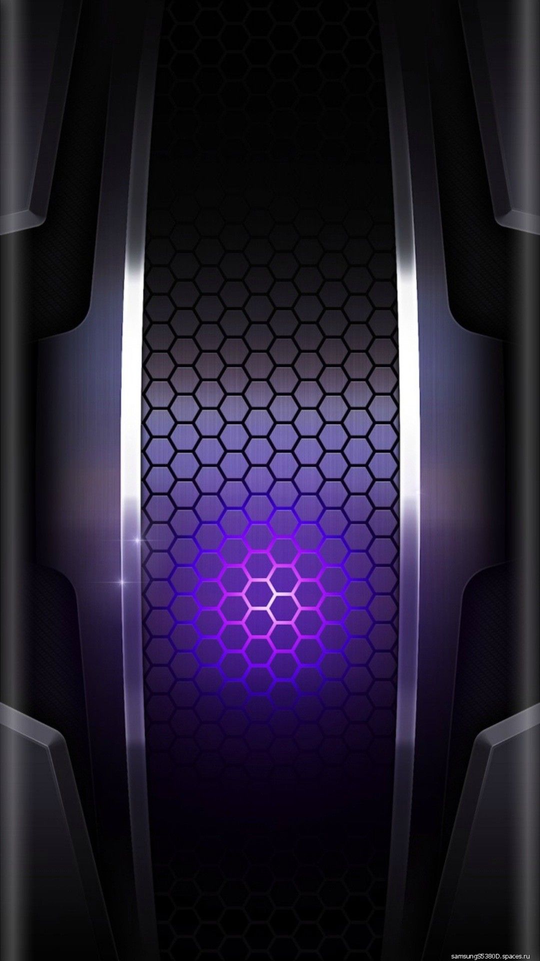 iPhone Android Wallpaper Background Purple Black Hive Octagon