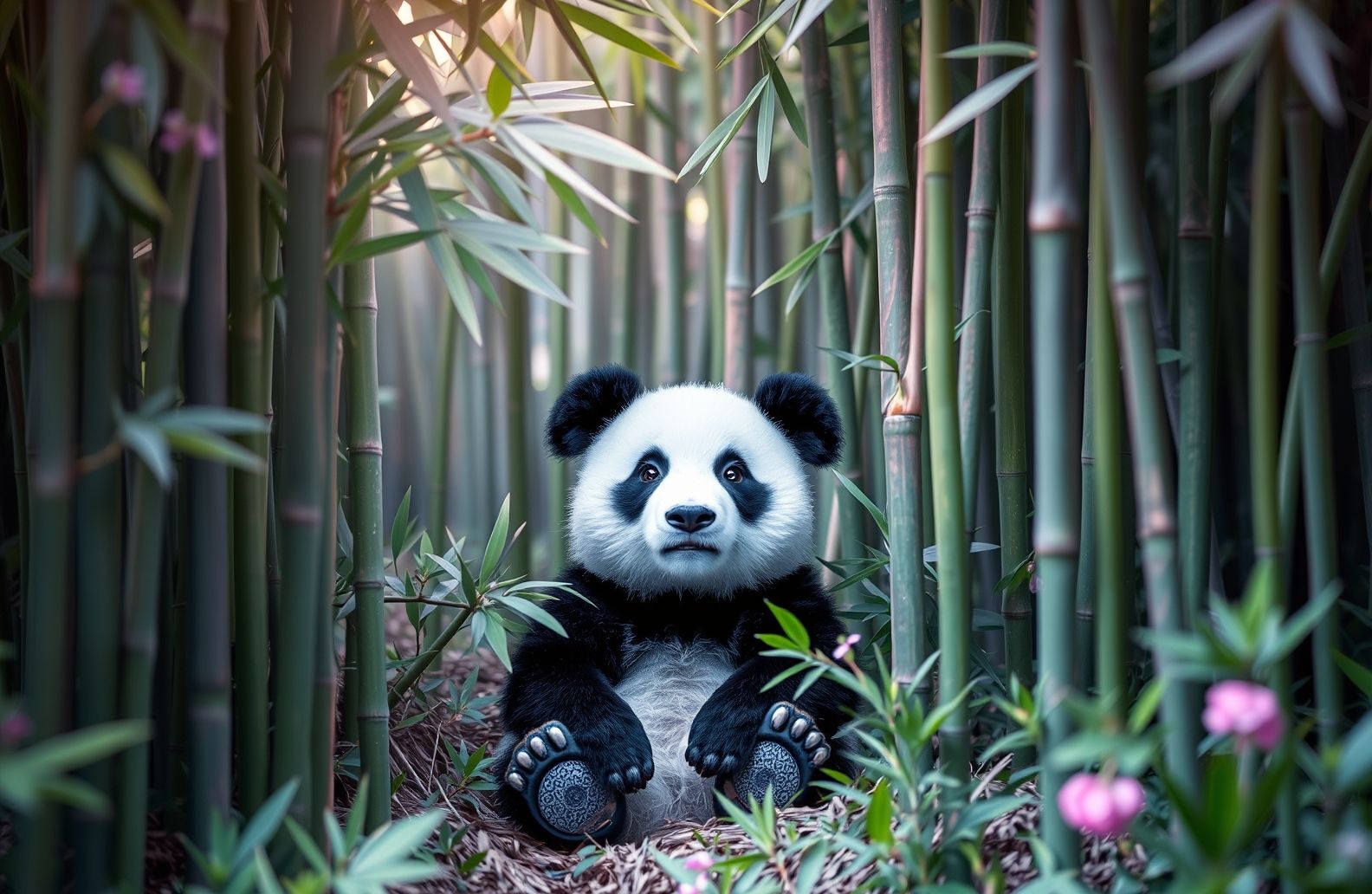 Cute Panda Background
