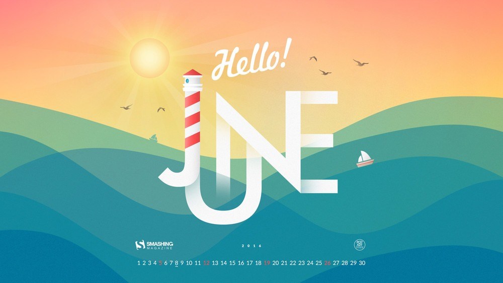 Smashing Magazine Desktop Wallpaper Calendar June