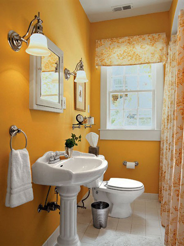 44 Small Bathroom Wallpaper Decorating Ideas On Wallpapersafari