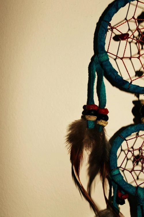 Dream catcher photo feathers beads
