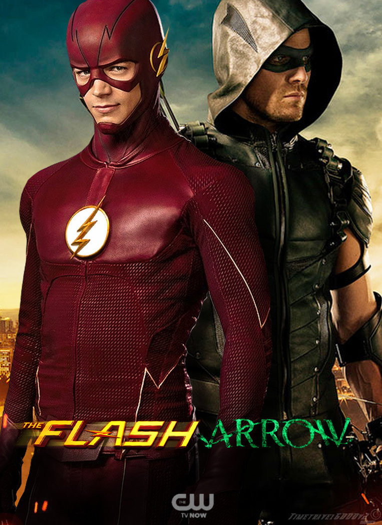 The Flash And Green Arrow Cw Tv Poster