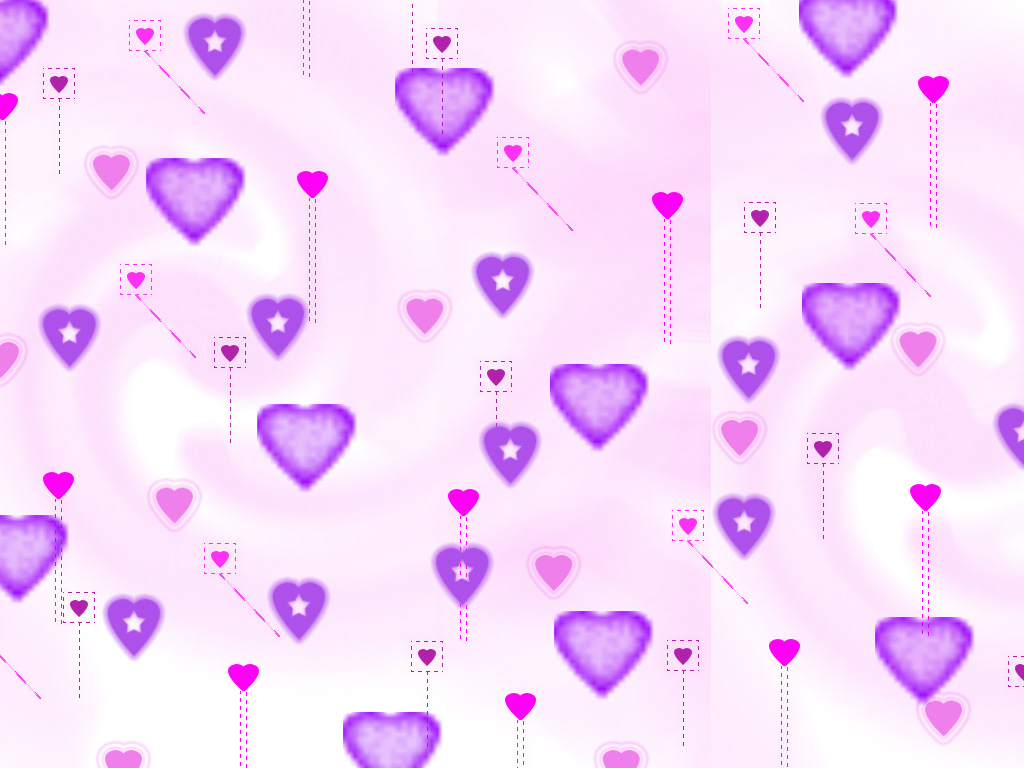 Free Download Pink And Purple Hearts Background Viewing Gallery