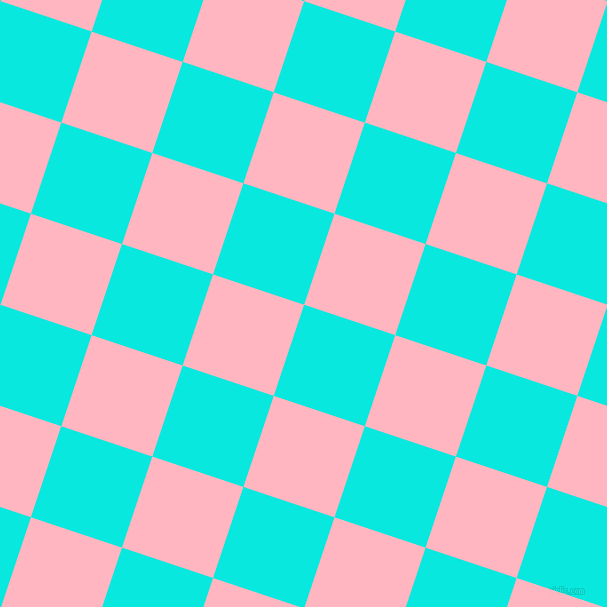 Turquoise And Light Pink Checkers Chequered Checkered Squares Seamless
