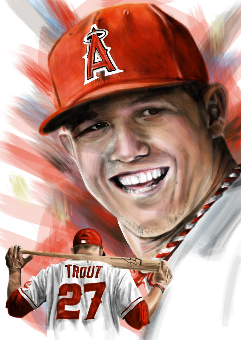 Mike Trout By Adshardcore