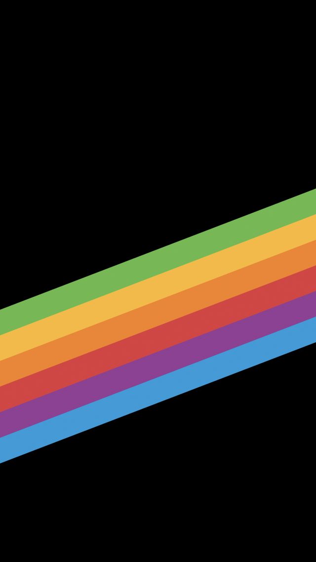 Wallpaper iPhone X Ios11 Rainbow Retina