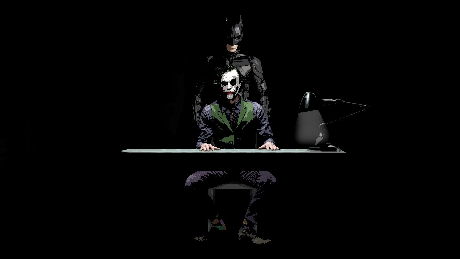 Batman and Joker   The Dark Knight wallpaper 5884