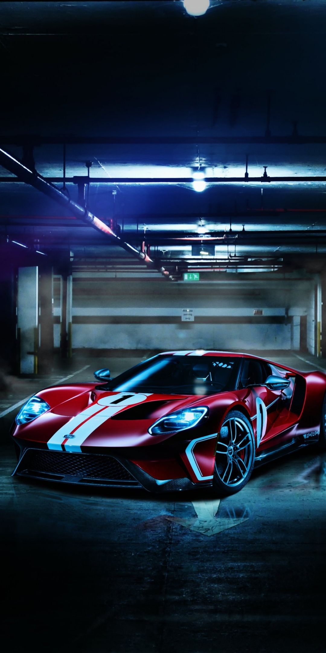Ford Gt Supercar Sports Car Basement Wallpaper With