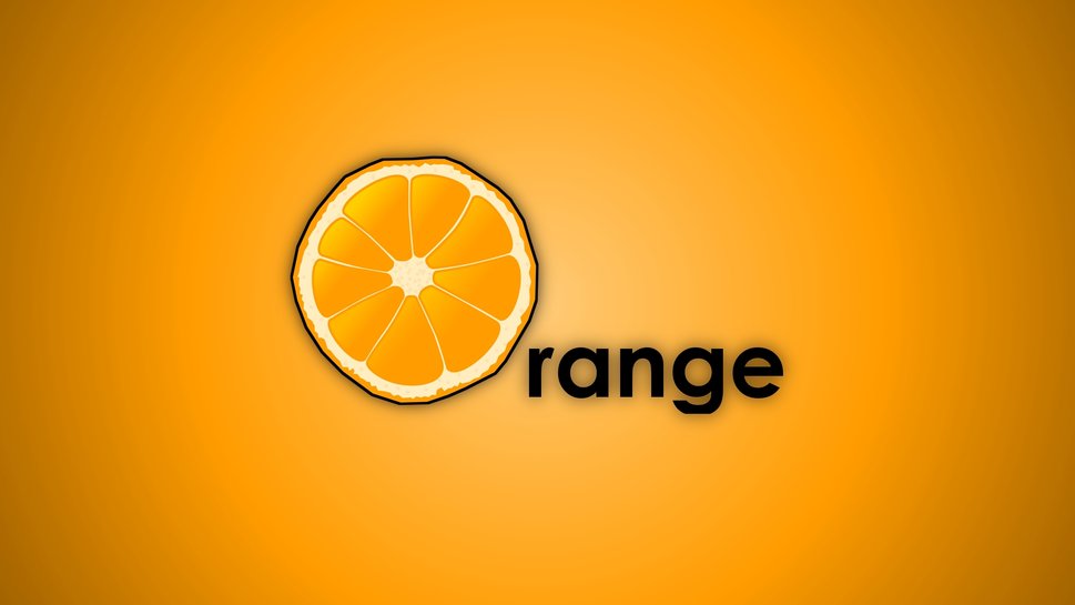 Orange Mac Background Wallpaper