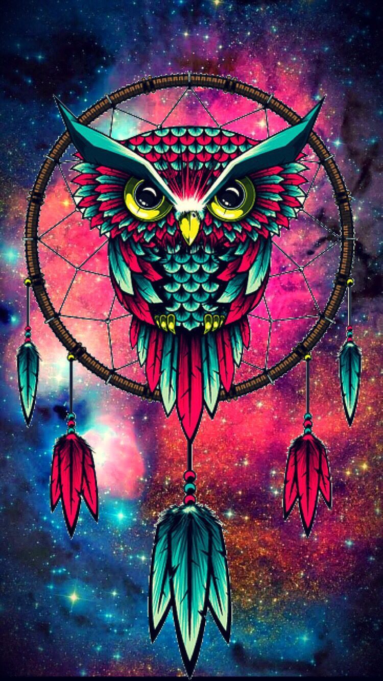 Colorful Owl Wallpaper Top Background