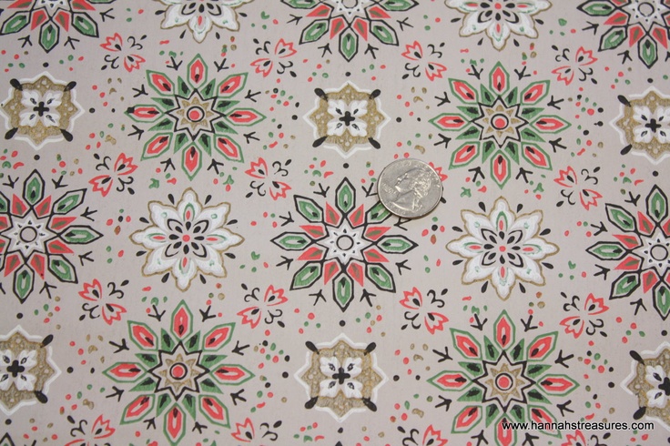 S Vintage Wallpaper Red And Green Goemetric Design With White