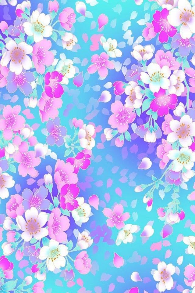 free iphone wallpapers hd awesome colorful flowers iphone 4s 640x960