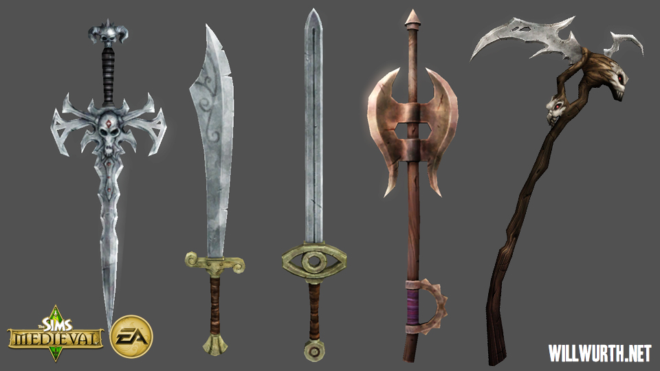The Sims Medieval   Weapons by DeadXIII on