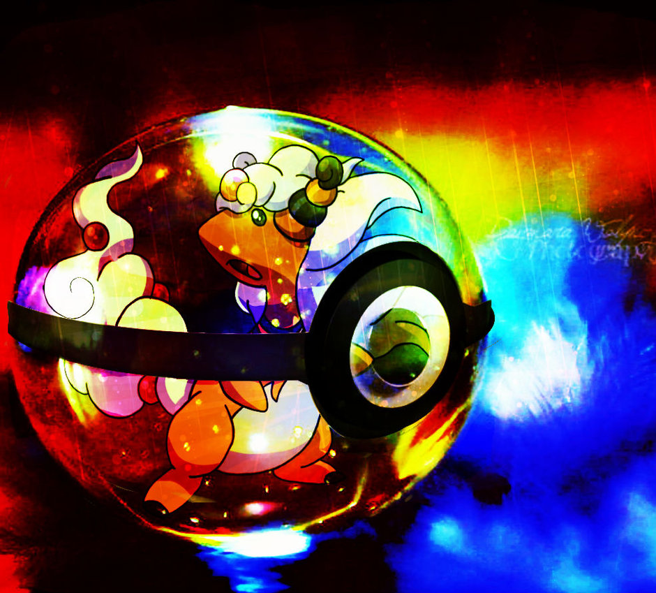 Mega Ampharos Pokeball By Digi Fan111