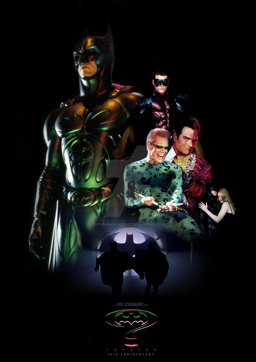 Batman Forever 20th Anniversary Poster by The Ginger Artist on