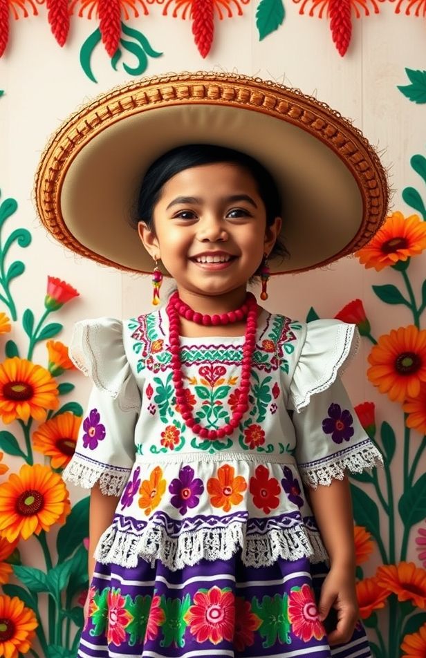 Mexican Girl Wallpaper