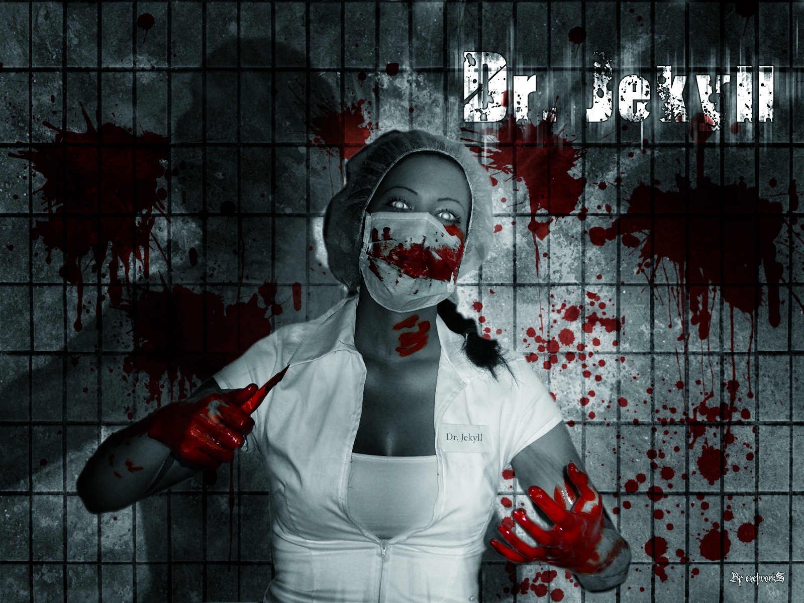 Dr Jekyll Dark Horror Evil Blood Girl Girls Wallpaper