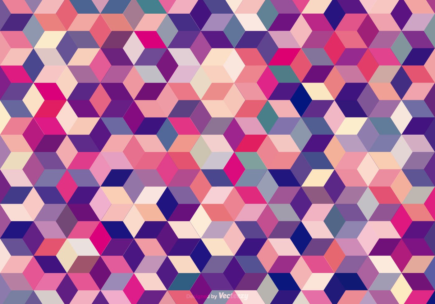 Abstract Colored Cubes Background   Download Free Vector