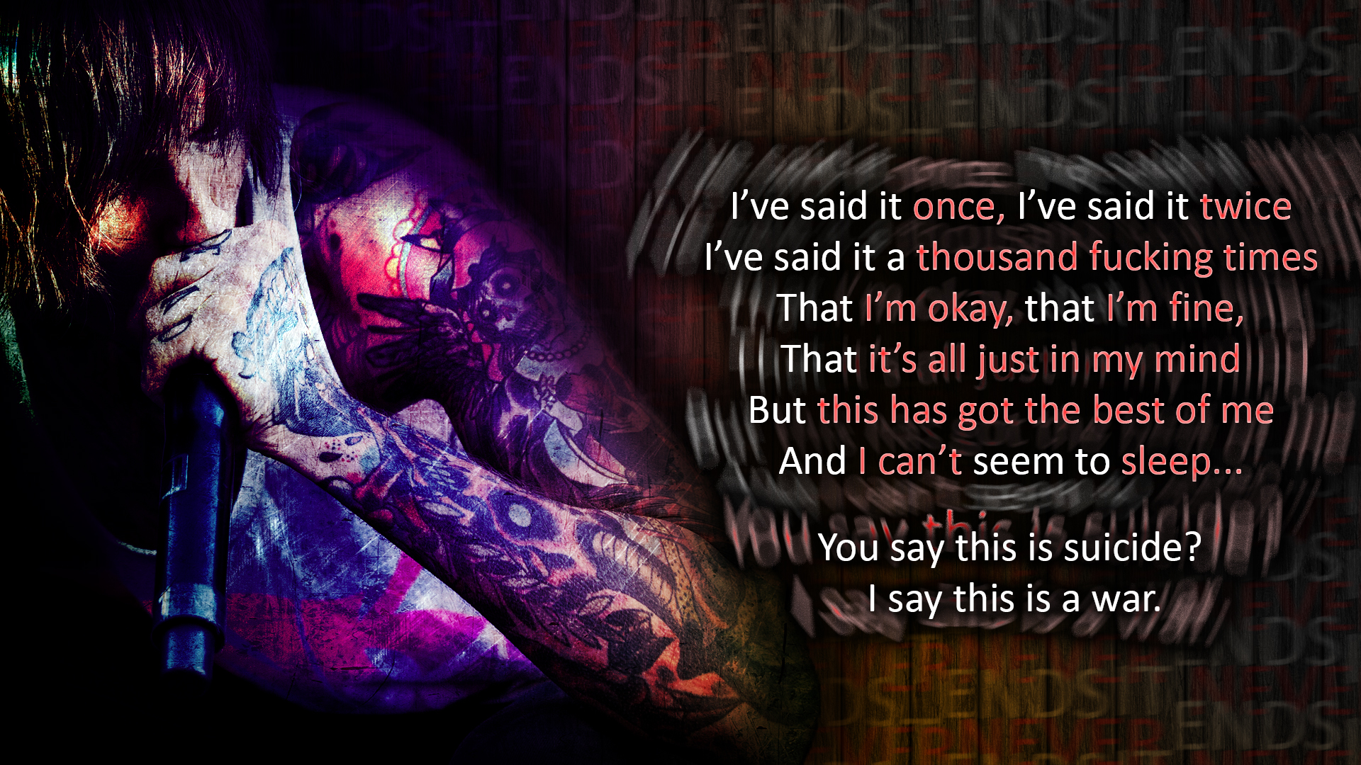 Bring Me The Horizon It Never Ends Wallpaper By Nurbz4d On