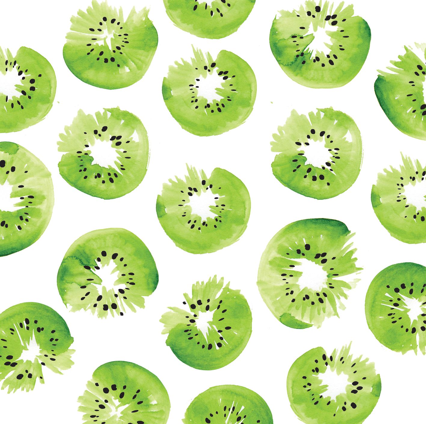 Kiwi Pattern Wallpaper