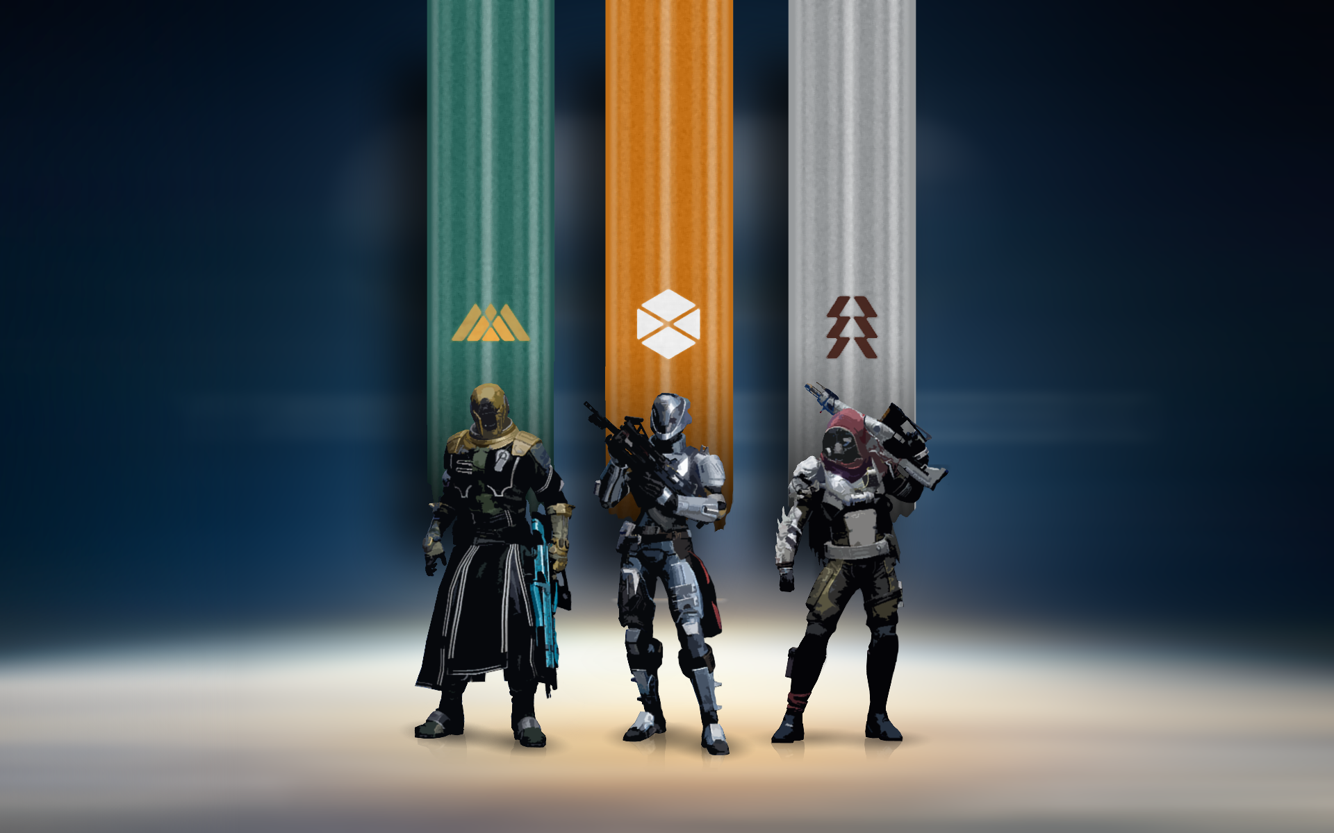 Destiny Hunter Titan And Warlock Wallpaper HD