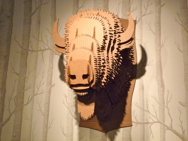 Cole Son Birch Wallpaper Cool Cardboard Buffalo Head